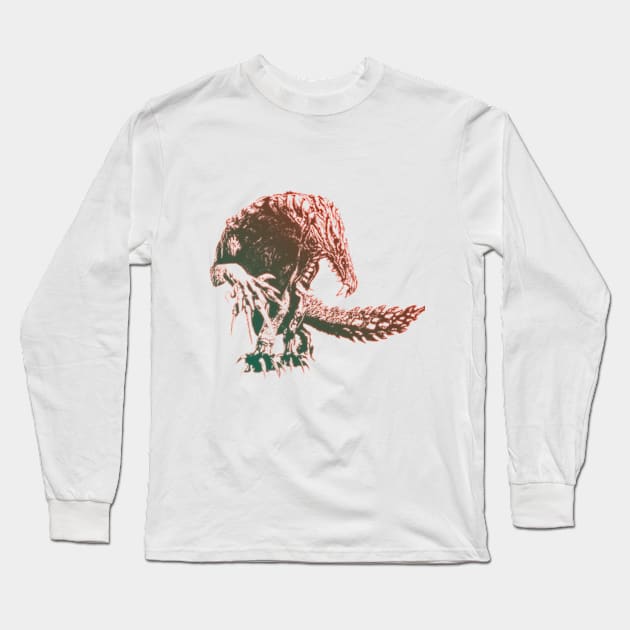 Brute Wolf Wyvern Long Sleeve T-Shirt by ZNEVA